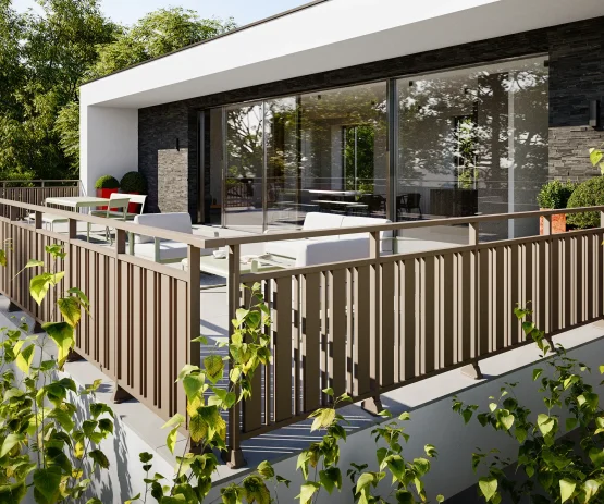 garde corps barreaudage moderne