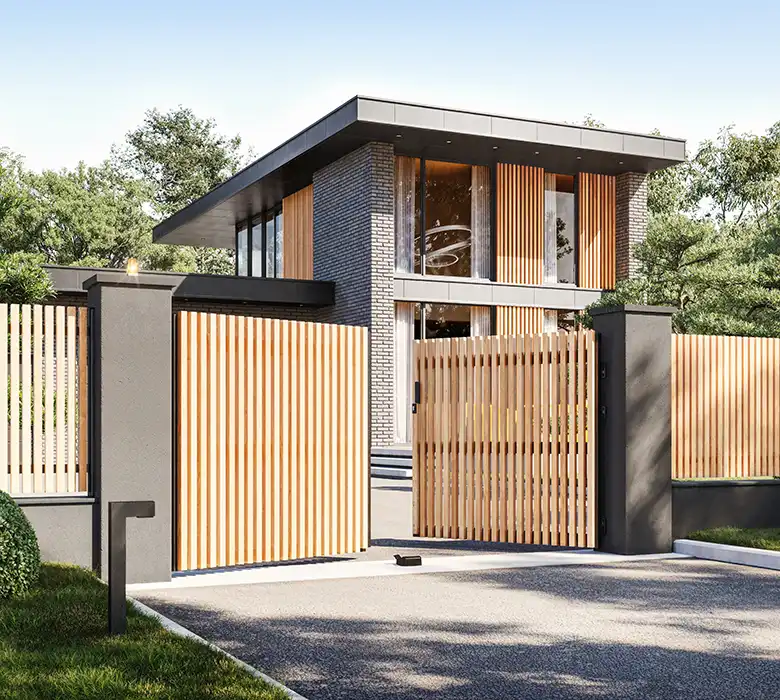 portail ganit kostum battant ton bois