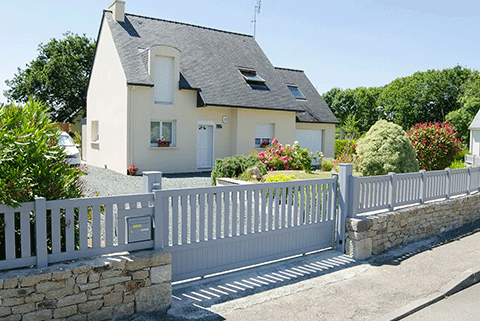 portail et clôture en aluminium Argoat Kostum