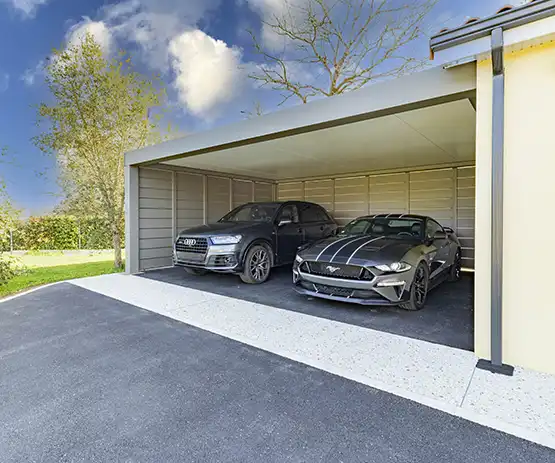 Carport adossé en aluminium Trevor Kostum