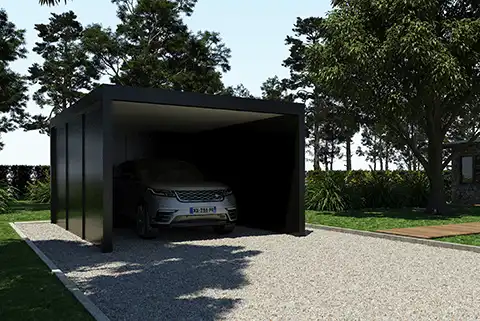 carport autoportant en aluminium Trevor Kostum
