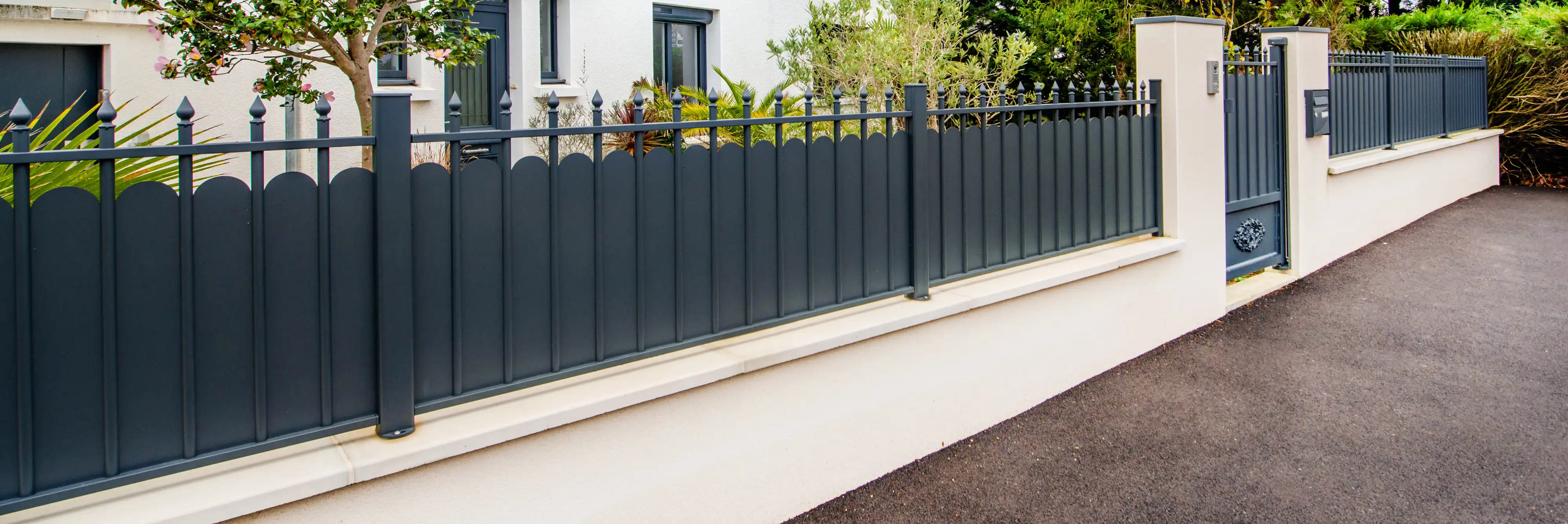 cloture pleine aluminium pont-aven kostum goutte d'eau