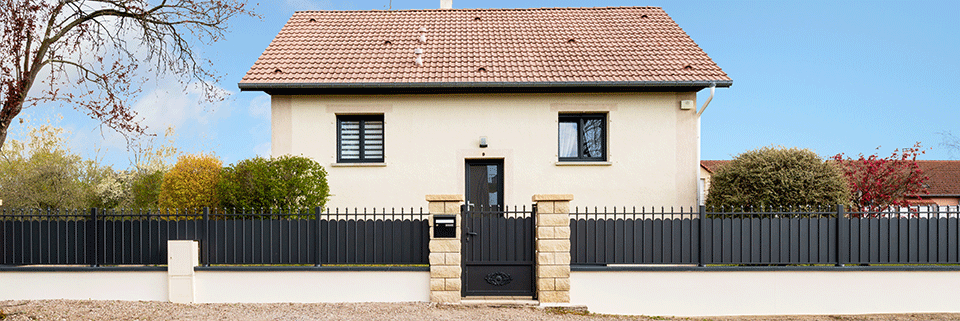Portillon plein en aluminium Pont-aven Kostum
