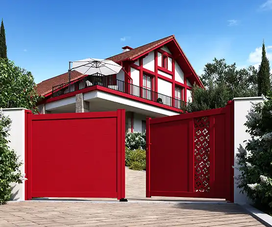 Portail battant décor en aluminium Eloane Kostum