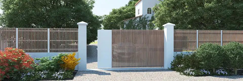 portail coulissant aluminium thia kostum chene irlandais cloture ganit