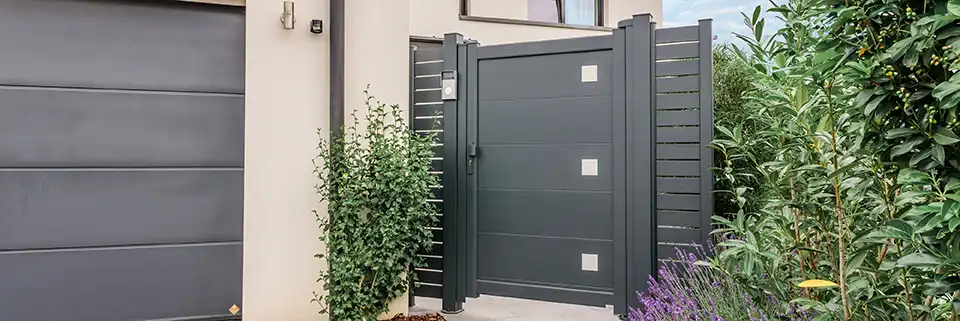 Portillon avec gâche électrique | Ouverture sécurisée
