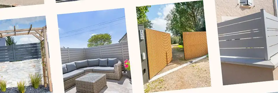 moodboard salon de jardin portail tasseaux cloture