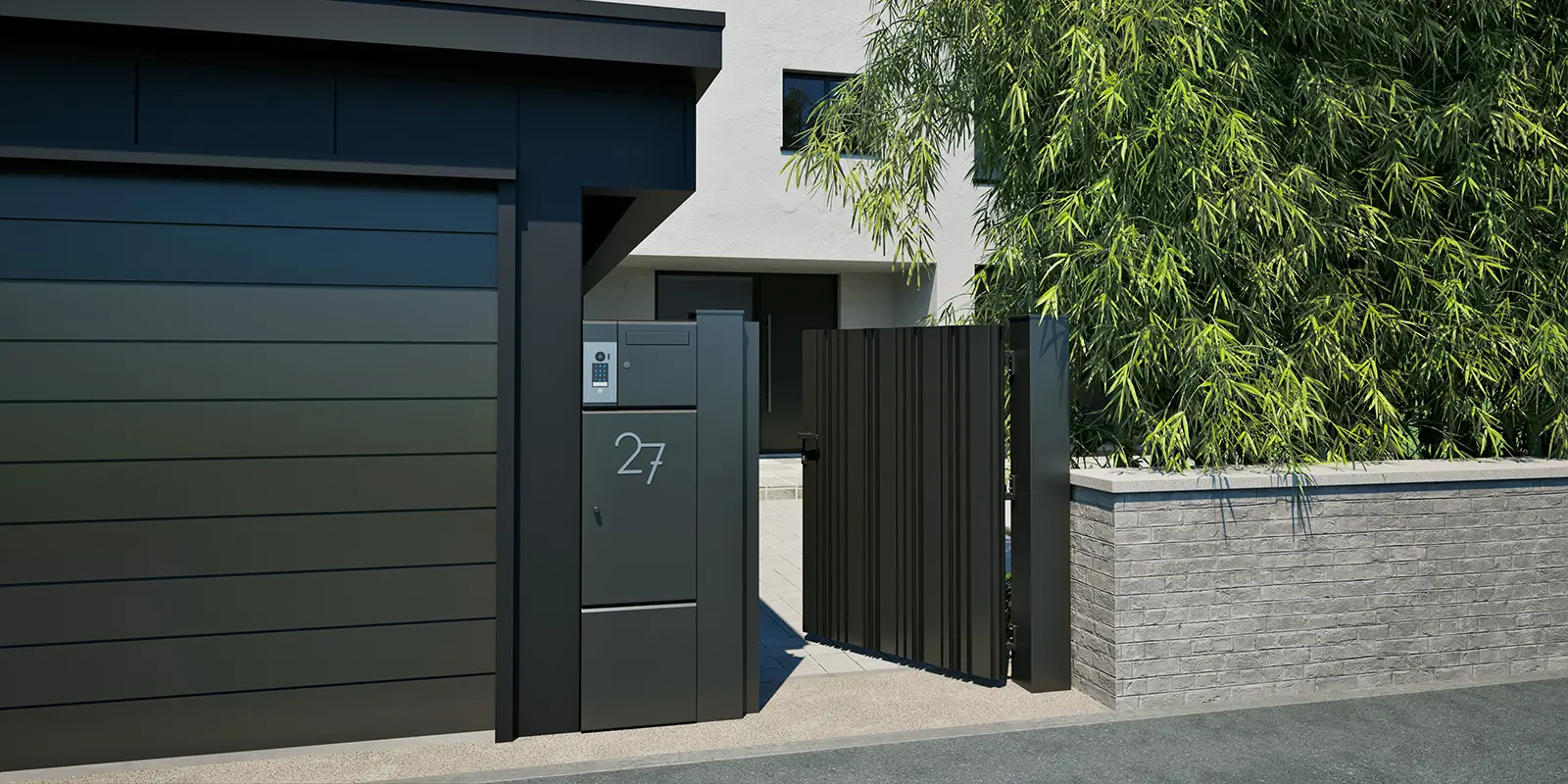 Connected parcel box