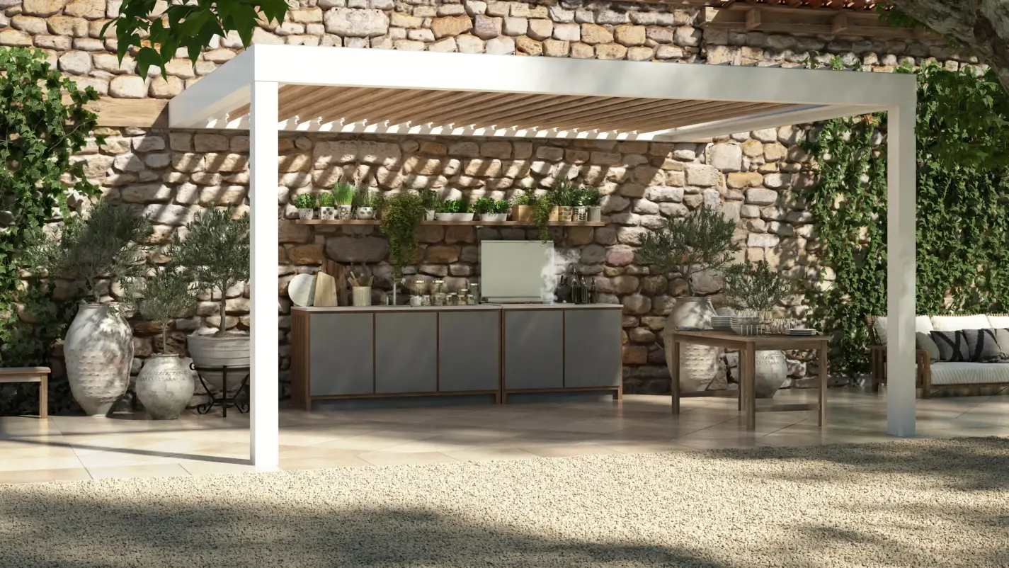 Kanell Kostum modular kitchen terracotta