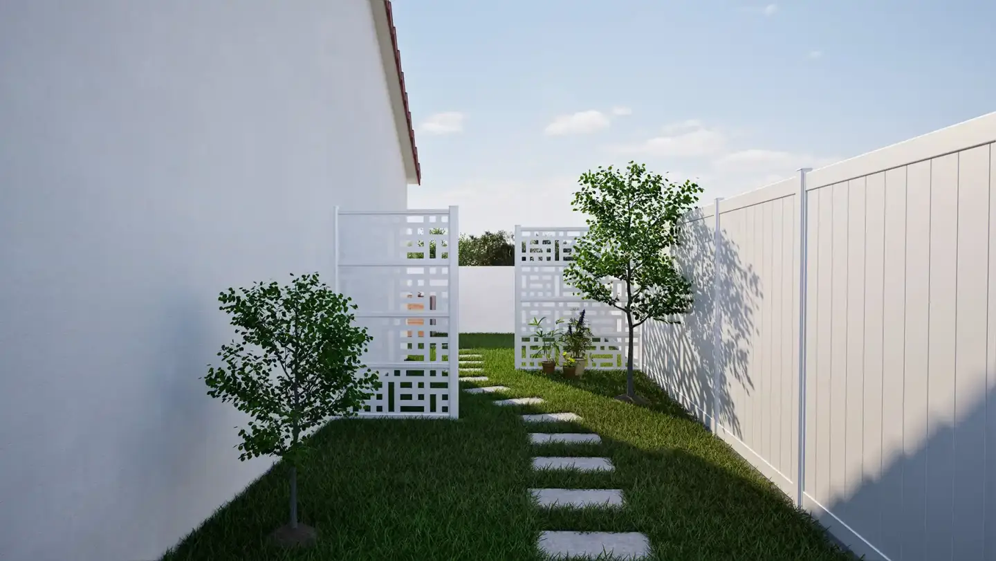 Aluminum fencing and screens