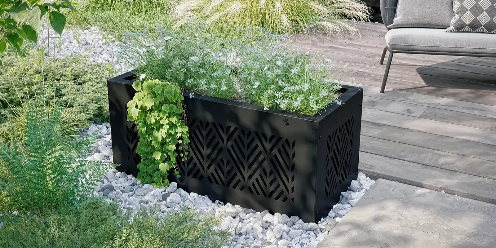 Louza Aluminum Planter Cladding