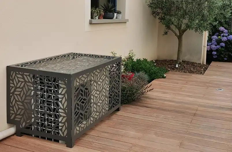 cladding for air conditioners and heat pumps