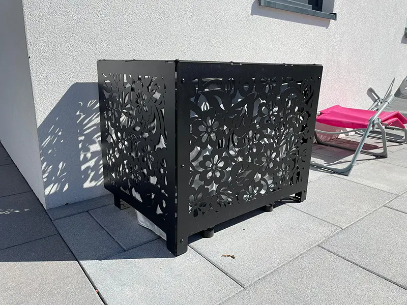 Aluminum air conditioning cladding