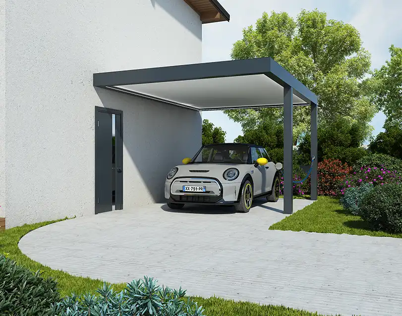 carport adossé aluminium trevor