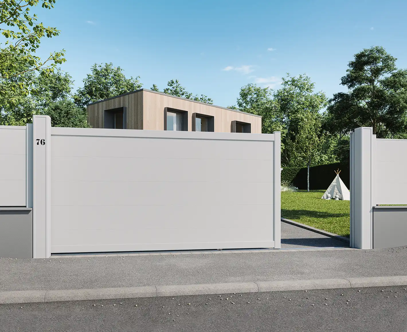 Classic sliding gate