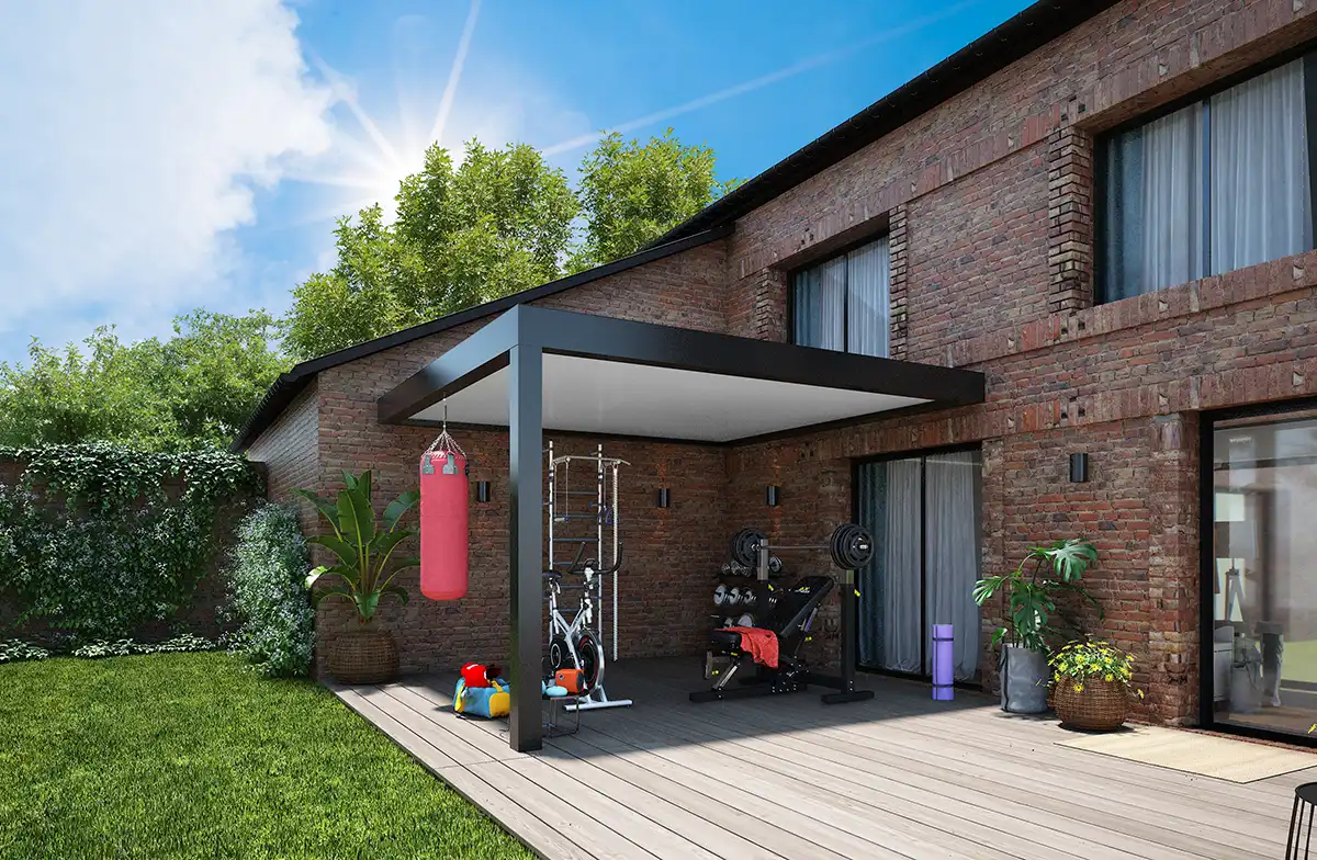 Lily aluminum attached pergola