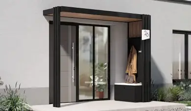 Customisable Toenn aluminium porch