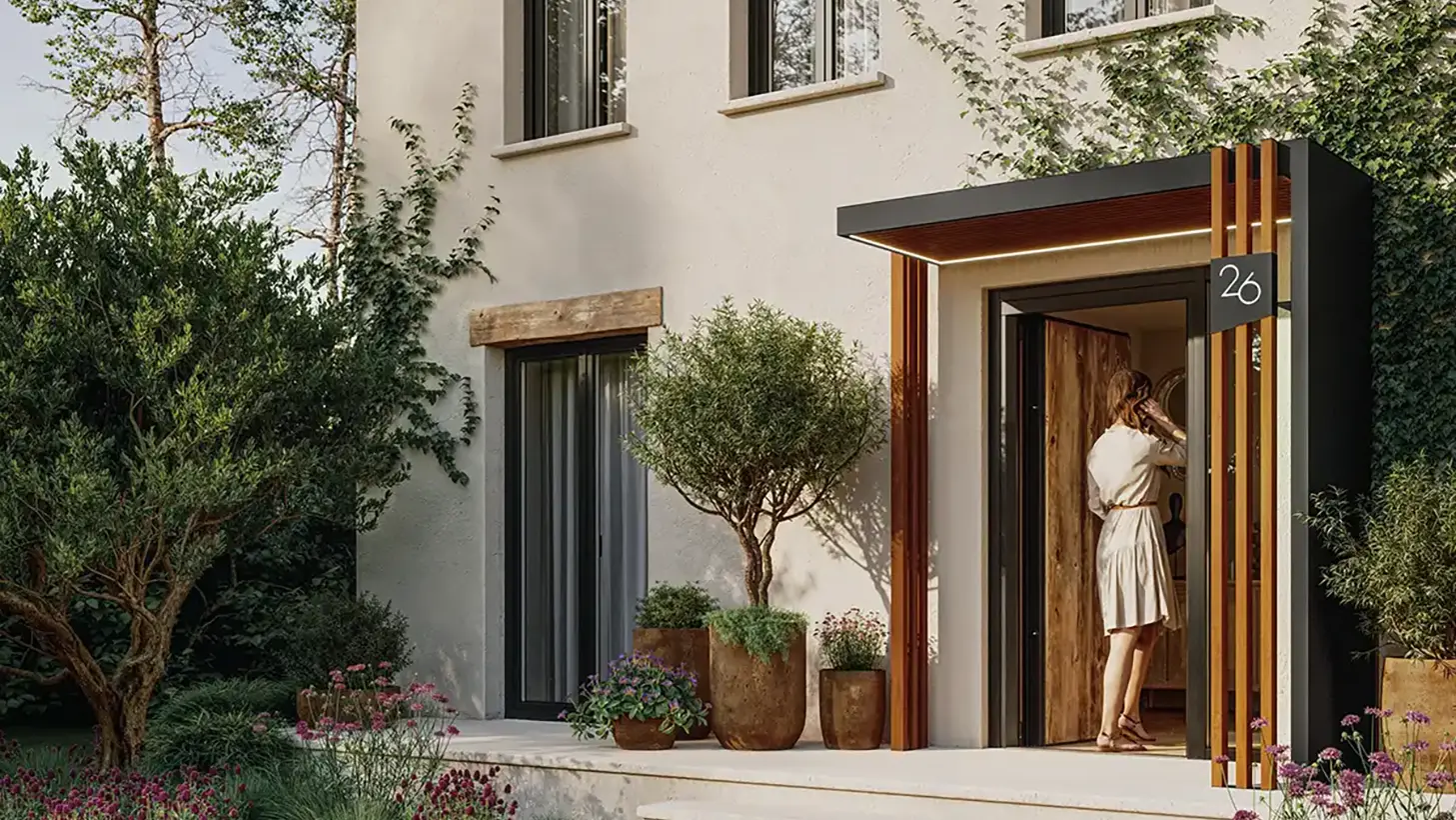 Customisable Toenn aluminium porch