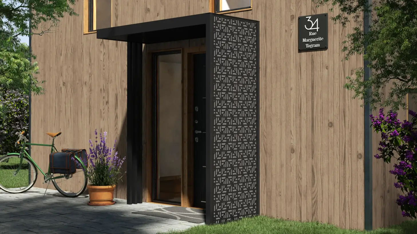 Customizable Toenn aluminum porch