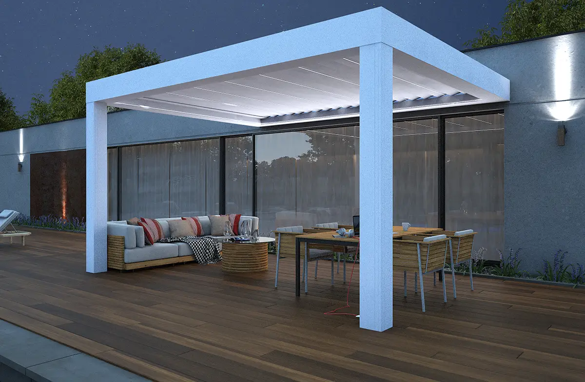 Is it possible to integrate lighting into a pergola?
