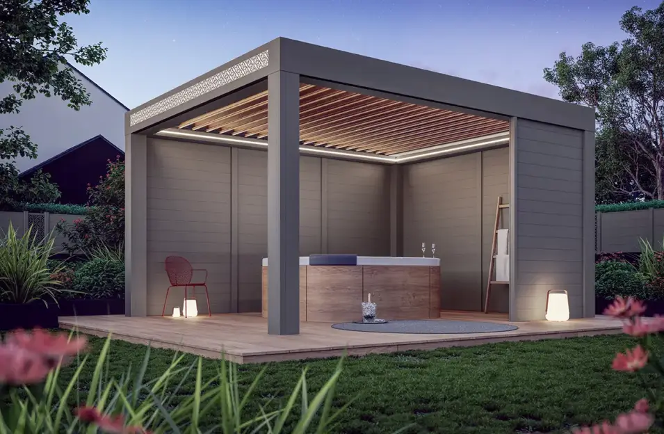 What are the different pergola closures?
